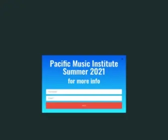 Pacificmusichi.org(Pacific Music Institute) Screenshot