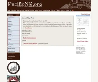 Pacificng.com(Pacific Narrow Gauge) Screenshot