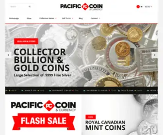 Pacificoincurrency.com(Pacific Coin & Currency) Screenshot