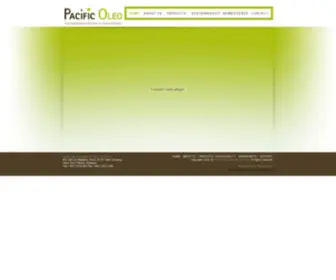 Pacificoleo.com(Pacific Oleochemicals Sdn Bhd) Screenshot