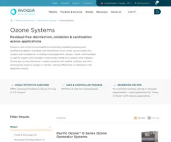 Pacificozone.com(Ozone Systems) Screenshot