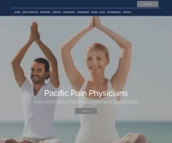 PacificPainphysicians.com(Pacific Pain Physicians) Screenshot