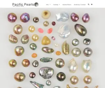 PacificPearls.us(Pacific Pearls offers pearls in strands for (necklaces and bracelets)) Screenshot