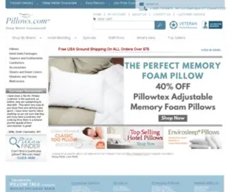 PacificPillows.com(Hotel Pillows) Screenshot