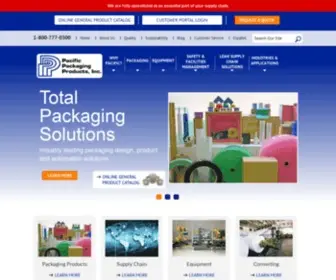 PacificPKG.com(Total Packaging Solutions) Screenshot