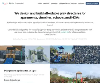 PacificPlayground.com(Affordable play structures for apartments) Screenshot