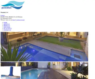 PacificPool.com.au(Pacific Pool Products Australia) Screenshot