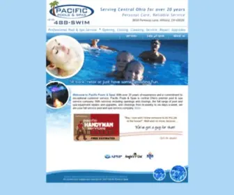 PacificPools.net(Pacific Pools & Spas) Screenshot