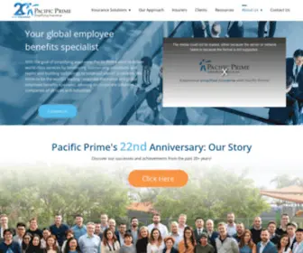 PacificPrime-Cxa.com(Your global employee benefits specialist) Screenshot