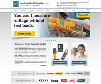 Pacificradio.com.my(Measuring Instruments Supplier Malaysia) Screenshot