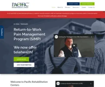 Pacificrehabilitation.com(Pacific Rehabilitation) Screenshot