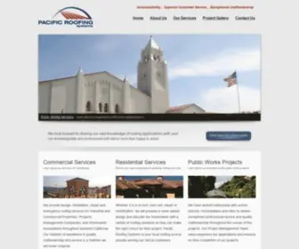 Pacificroofingsystems.com(Orange County Roofer) Screenshot