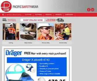 Pacificsafetywear.com.au(Page Redirection) Screenshot