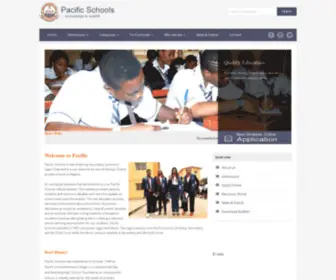 Pacificschools.com.ng(Pacific Schools) Screenshot