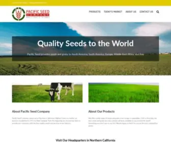 Pacificseed.com(Pacific Seed Company) Screenshot