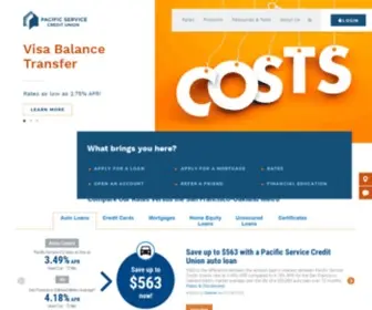 Pacificservice.org(Pacific Service Credit Union) Screenshot