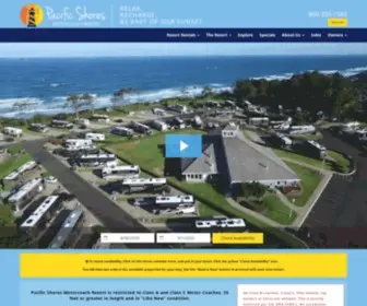 Pacificshoresmotorcoachresort.com(Pacific Shores MotorCoach Resort in beautiful Newport) Screenshot