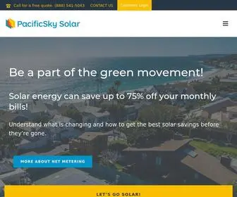 Pacificskysolar.com(PacificSky Solar) Screenshot