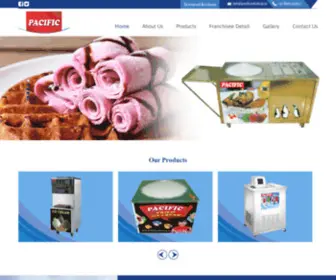 Pacificsodashop.in(Fried Ice Cream Machine Manufacturer in India) Screenshot