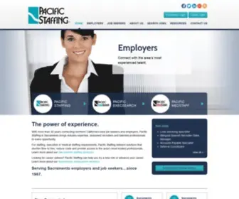 Pacificstaffing.com(Pacific Staffing in Sacramento) Screenshot