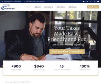 Pacifictaxpros.com(Pacific Tax Pros) Screenshot