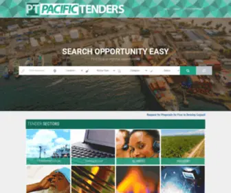 Pacifictenders.com(Pacific Tenders) Screenshot