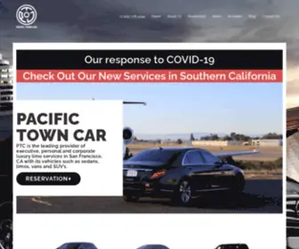 Pacifictowncar.com(Our response to COVID) Screenshot