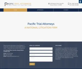 Pacifictrialattorneys.com(A National Litigation Firm) Screenshot