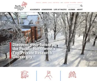 Pacificu.edu(Pacific University) Screenshot