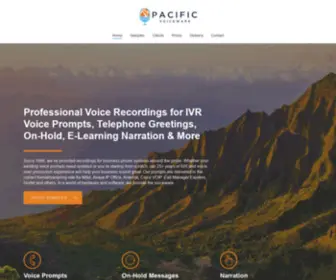 PacificVoiceware.com(IVR Voice Prompts) Screenshot
