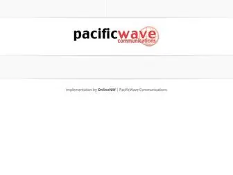 Pacificwave.com(PacificWave Commuications) Screenshot