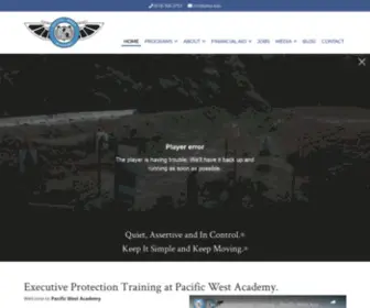 Pacificwestuniversity.com(Executive Protection Training) Screenshot