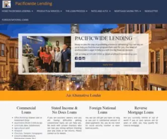 Pacificwidelending.com(California Loan Programs With Pacificwide Lending) Screenshot