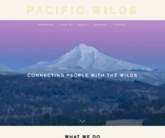 Pacificwilds.org(Pacific Wilds) Screenshot