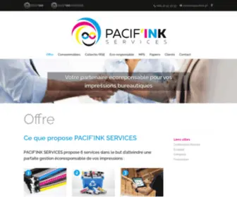 Pacifink-Services.com(PACIF'INK SERVICES: impressions écoresponsables) Screenshot