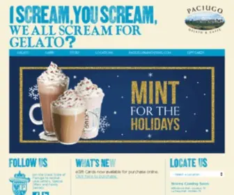 Paciugo.com(Paciugo Gelato) Screenshot