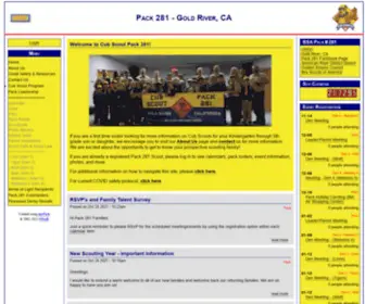 Pack281.net(Cub Scout Pack 281) Screenshot