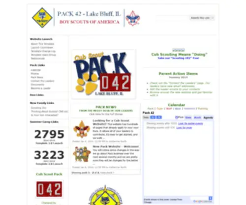 Pack42.com(Lake Bluff Pack 42) Screenshot