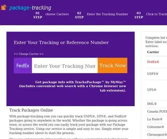 Package-Tracking.com(International parcels & express tracking) Screenshot