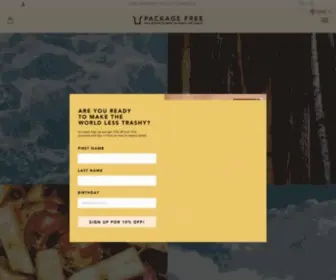 Packagefreeshop.com(Package Free Shop) Screenshot