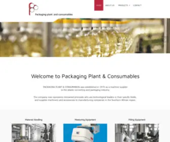 Packagingplant.co.za(Packaging Plant & Consumables) Screenshot