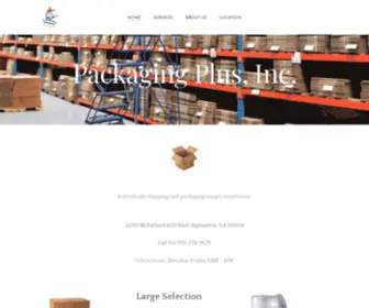 Packagingplusinc.net(Packaging Plus) Screenshot