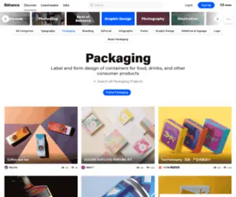 Packagingserved.com(Behance) Screenshot