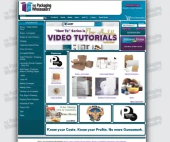 Packagingwholesalers.com(The Packaging Wholesalers) Screenshot