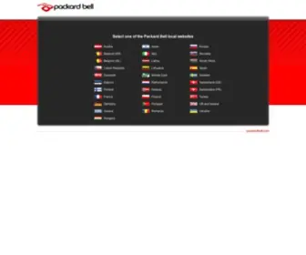 Packardbell.com(Choose your country) Screenshot