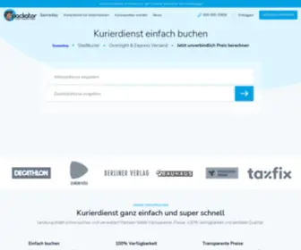 Packator.de(Und weltweite Expresssendungen) Screenshot