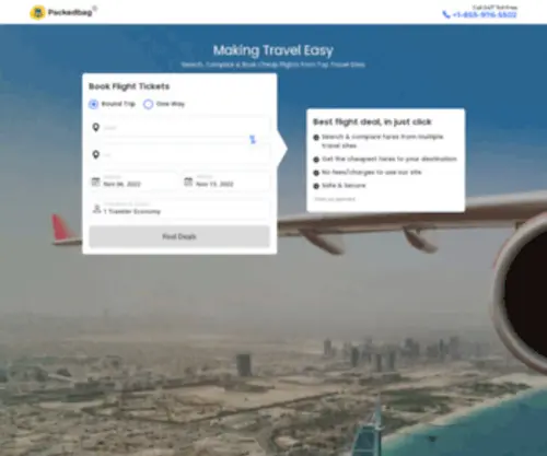 Packedbag.com(Search, Compare & Book Cheap Flights) Screenshot