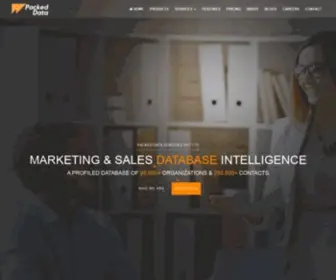 Packeddata.com(#1 MARKETING AND SALES DATABASE INTELLIGENCE TOOL) Screenshot