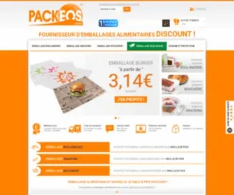 Packeos.com(Emballage Alimentaire Pas Cher) Screenshot