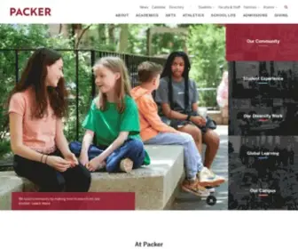 Packer.edu(The Packer Collegiate Institute) Screenshot